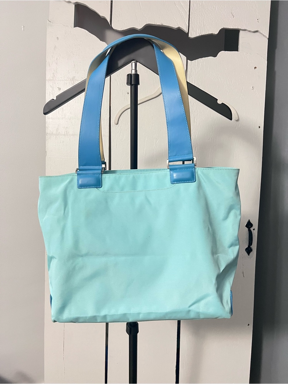 TUMI Tiffany blue turquoise tote bag
